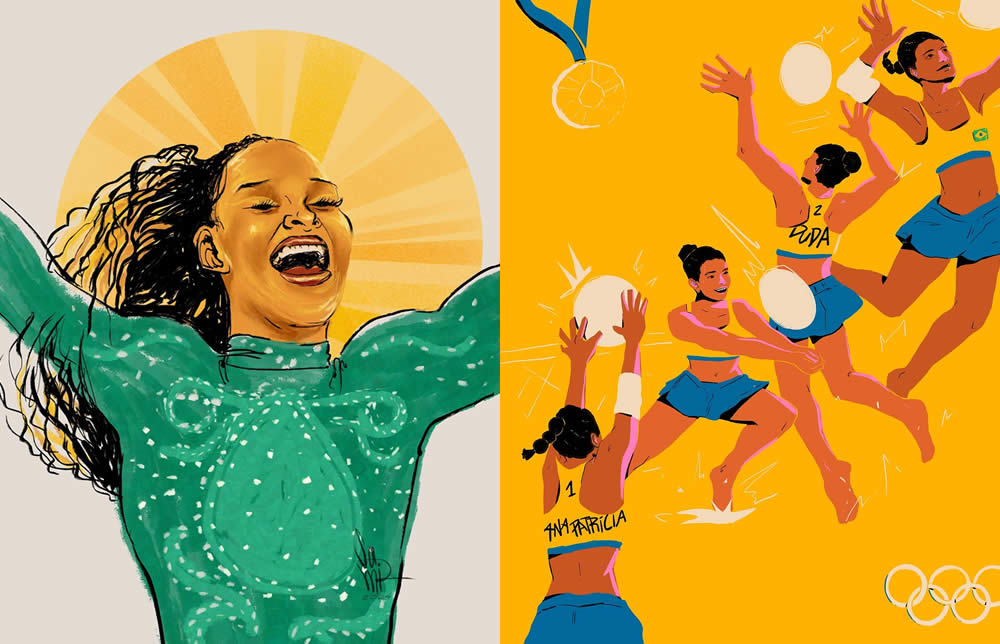 Você está visualizando atualmente Artistas homenageiam as meninas de ouro das Olimpíadas 2024